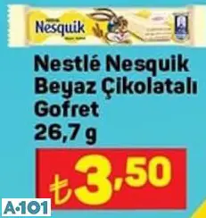 NESTLE NESQUİK BEYAZ ÇİKOLATALI GOFRET